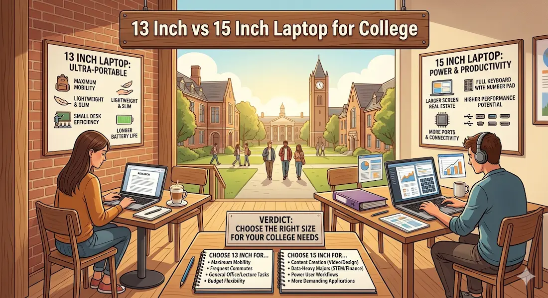 13 Inch vs 15 Inch Laptop for College
