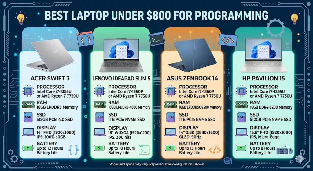 Best Laptop Under $800 for Programming