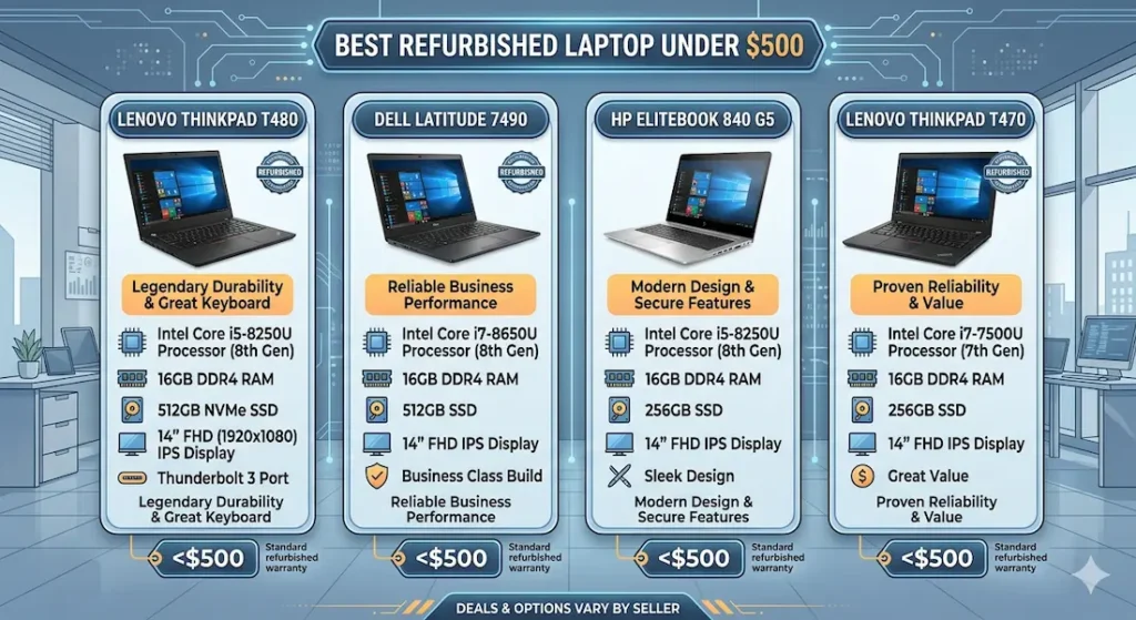 Best Refurbished Laptop Under $500