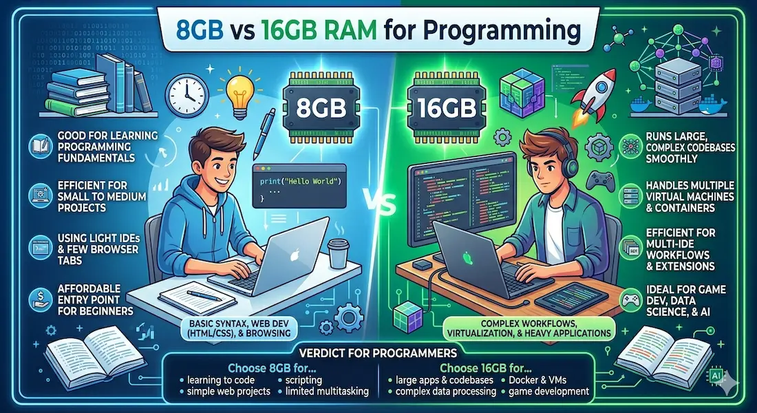 8GB vs 16GB RAM for Programming