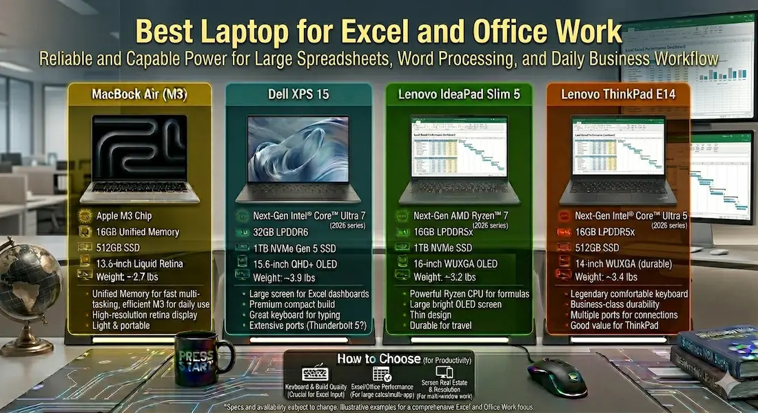 Best Laptop for Excel and Office Work
