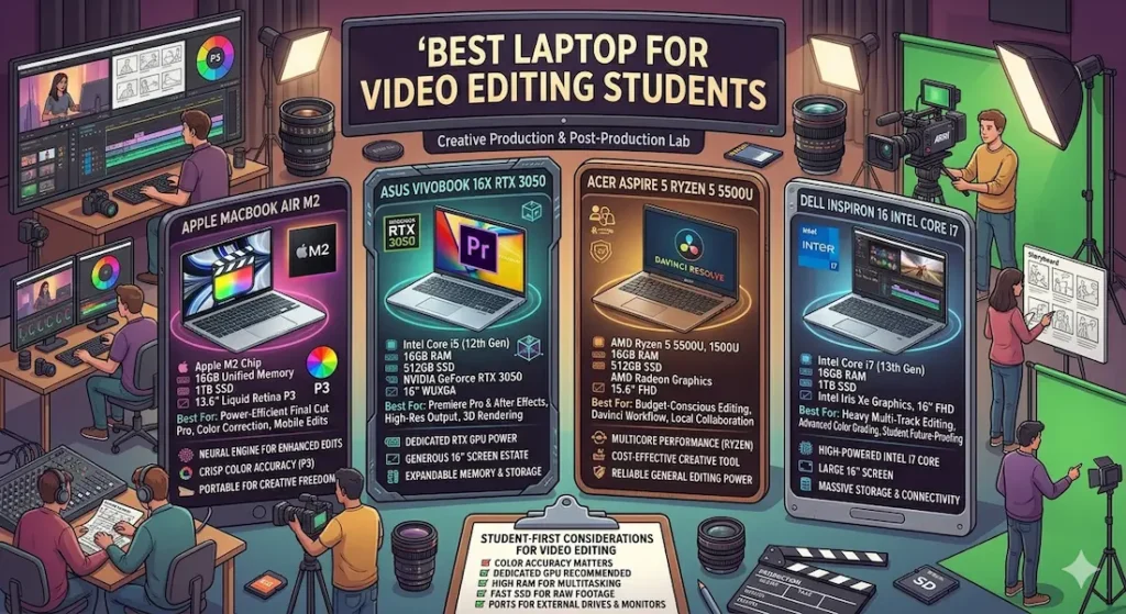 Best Laptop for Video Editing Students