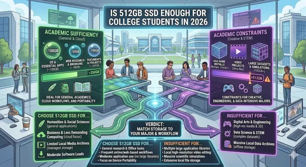 Is 512GB SSD Enough for College Students in 2026