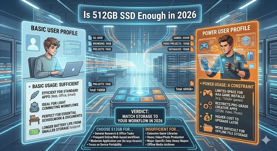 Is 512GB SSD Enough in 2026