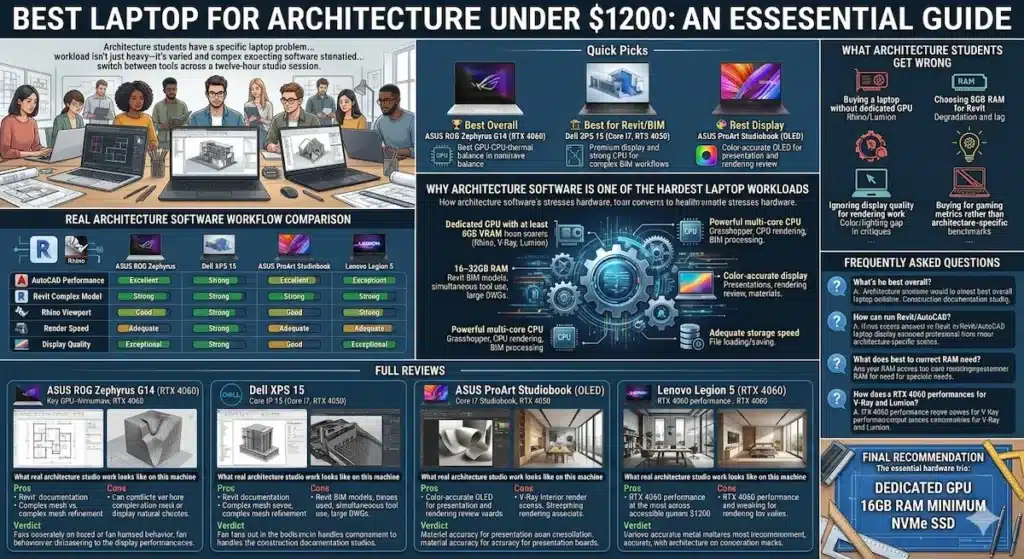 Best Laptop for Architecture Under $1200
