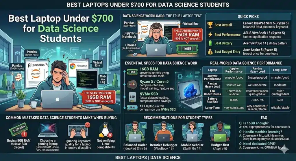 Best Laptop Under $700 for Data Science Students