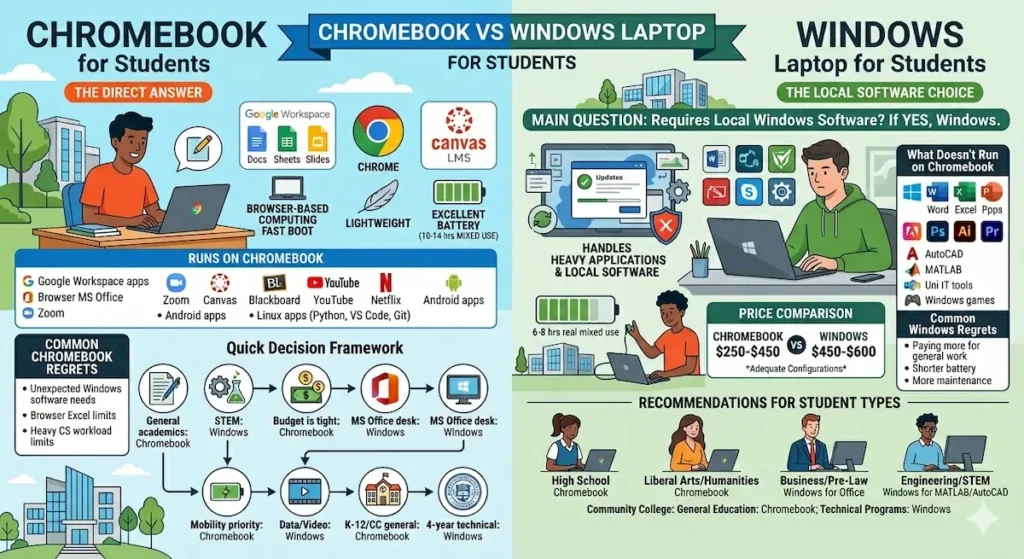 Chromebook vs Windows Laptop for Students
